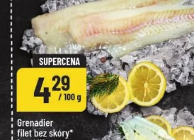 Grenadier filet bez skóry