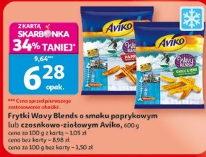 Frytki Wavy Blends o smaku paprykowym lub czosnkowo-ziołowym Aviko