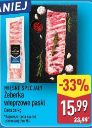 Żeberka wieprzowe paski