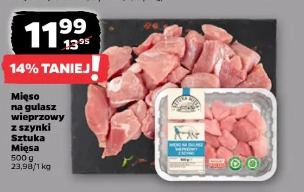 Mięso na gulasz wieprzowy z szynki Sztuka Mięsa