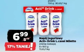 Napój jogurtowy Acti+ Drink L.casei Miletto