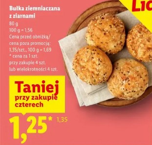 Bułka ziemniaczana z ziarnami