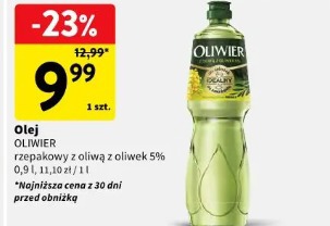 Olej Oliviver rzepakowy z oliwą z oliwek