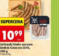 Kiełbaski białe surowe cienkie Czas na Grill