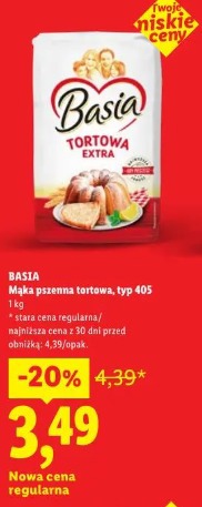 BASIA Mąka pszenna tortowa, typ 405