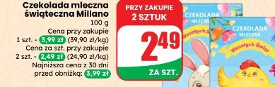 Czekolada mleczna świąteczna Millano