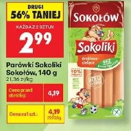 Parówki Sokoliki Sokołów, 140 g