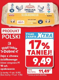 Jaja z chowu ściółkowego klasa wagowa M