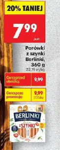 Parówki z szynki Berlinki