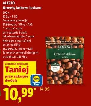 Alesto Orzechy laskowe łuskane