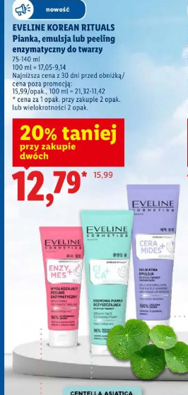 Eveline Korean Rituals pianka, emulsja lub peeling enzymatyczny do twarzy