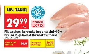 Filet z piersi kurczaka bez antybiotyków Kraina Mięs Select Kurczak farmerski
