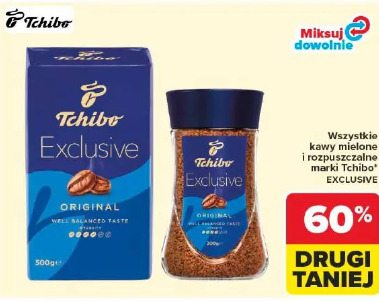 Wszystkie kawy mielone i rozpuszczalne marki Tchibo Exclusive