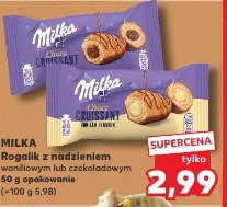 Milka Rogalik z nadzieniem waniliowym lub czekoladowym