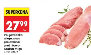 Polędwiczka wieprzowa pakowana próżniowo Kraina Mięs