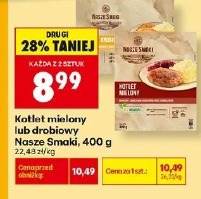 Kotlety mielony lub drobiowy Nasze Smaki