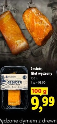 Seamor Jesiotr, filet wędzony