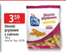 Słomki ptysiowe z cukrem P'tit Deli