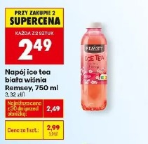 Napój ice tea biała wiśnia Remsey