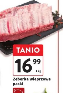Żeberka wieprzowe paski