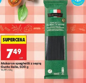 Makaron spaghetti z sepią Gusto Bello