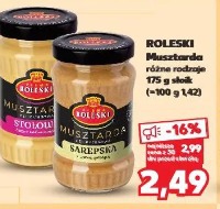 Roleski Musztarda różne rodzaje