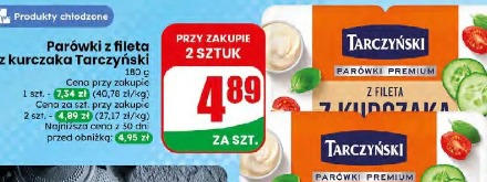 Parówki z fileta z kurczaka Tarczyński