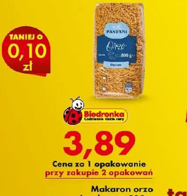 Makaron orzo z pszenicy durum Pastani