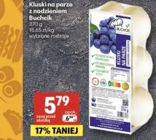 Kluski na parze z nadzieniem Buchcik