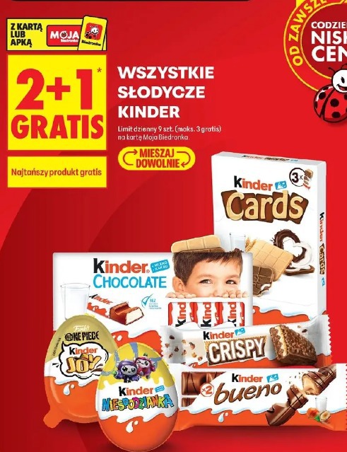 Wszystkie słodycze Kinder
