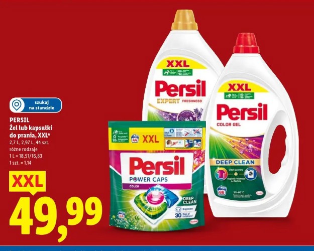 Persil żel lub kapsułki do prania XXL