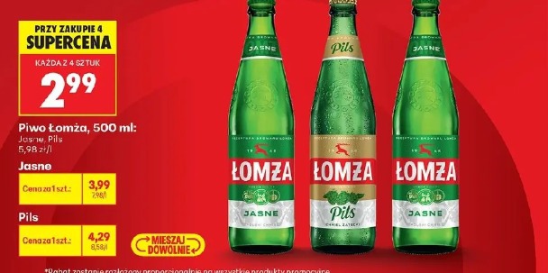 Łomża pils piwo