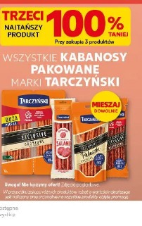 Wszystkie kabanosy pakowane marki Tarczyński