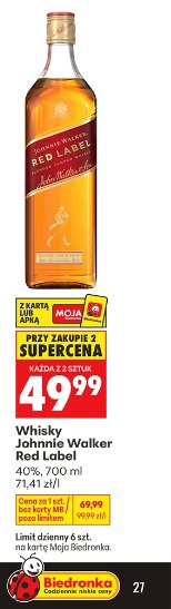 Whisky Johnnie Walker Red Label