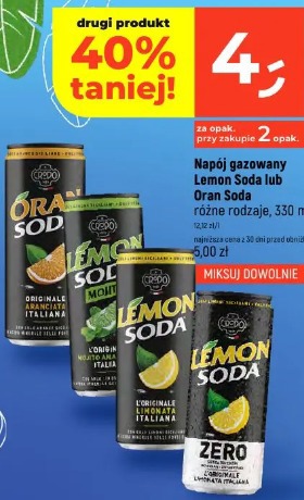 Napój gazowany Lemon Soda lub Oran Soda