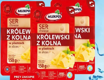 Ser Królewski z Kolna Mlekpol plastry