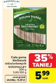 Cała gama kiełbasek śniadaniowych GOODVALLEY