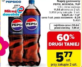 Napój gazowany PEPSI, MIRINDA, 7UP