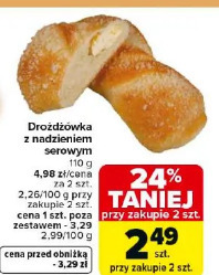 Drożdżówka z nadzieniem serowym