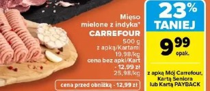 Mięso mielone z indyka Carrefour