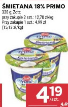Śmietana 18% Primo Zott