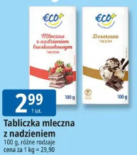 Tabliczka mleczna z nadzieniem Eco+