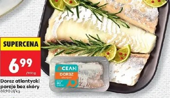 Dorsz atlantycki porcja bez skóry