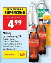 Napój gazowany Coca-Cola, Coca-Cola Zero Cukru, Fanta, Sprite, Kinley