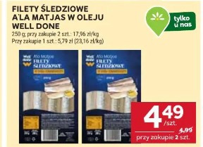 Filety śledziowe a'la matjas w oleju Well Done