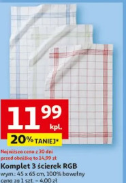 Komplet 3 ścierek RGB