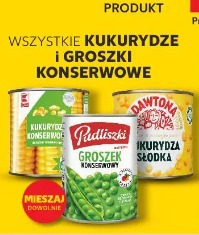 Wszystkie kukurydze i groszki konserwowe