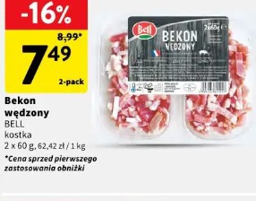 Bekon wędzony BELL kostka