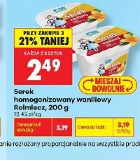Serek homogenizowany waniliowy Łaciaty
