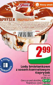 Lody śmietankowe z sosem karmelowym Kaprysek